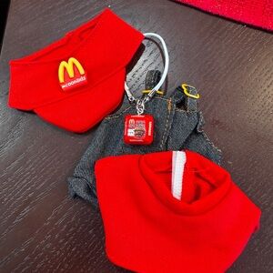 McDonald's Red and Denim Kids Bib Set for Lababu